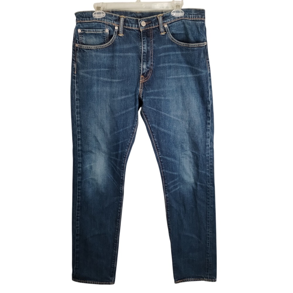 Levi's 508 Regular Taper Jeans Mens 34x32 (Fits 34x31) Blue Medium Wash Stretch